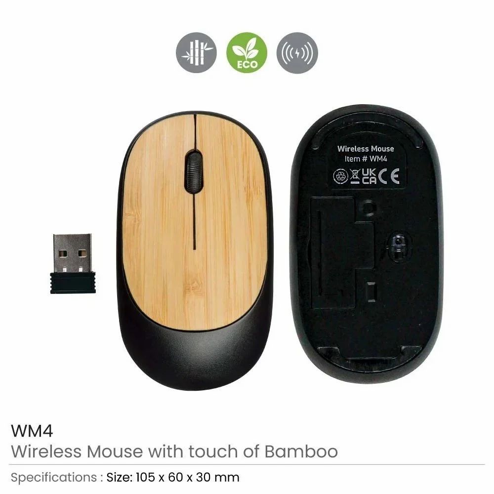 Bamboo wireless mouse